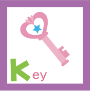 アルファベットk key